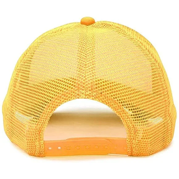 NEW Kansas City Chiefs Monochrome Logo Foam Trucker Mesh Snapback Hat 2TONE GOLD - Picture 2 of 3